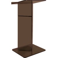 AmpliVox SN354520 Smoked V Style Acrylic Lectern