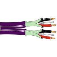 Belden 1802B 2Pr x 24awg Tinned Copper Cable - Violet - 500 Foot