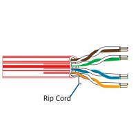 Belden 1872A CAT6e Mediatwist Cable 1000 ft Red