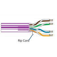 Belden 1874A Plenum MediaTwist Enhanced Category 6 Cable 1000Ft Violet