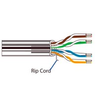 Belden 2413F 23AWG Enhanced Category 6 Non-Bonded Pair ScTP Cable-White-1000 Ft