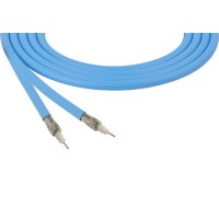 Belden 4855R 12G-SDI 75 Ohm 4K UHD Mini Coax Video Cable - Light Blue- 1000 Feet