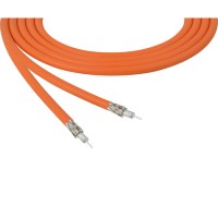 Belden 4855R 12G-SDI 75 Ohm 4K UHD Mini Coax Video Cable - Orange - 1000 Feet