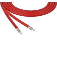 Belden 4855R 12G-SDI 75 Ohm 4K UHD Mini Coax Video Cable - Red - 1000 Feet