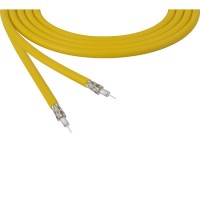 Belden 4855R 12G-SDI 75 Ohm 4K UHD Mini Coax Video Cable - Yellow - 1000 Feet