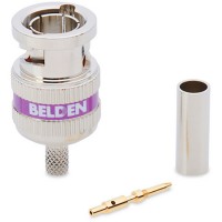 Belden 4855RBUHD3 12 gHz 3 Piece BNC Purple Band for Mini RG59 - 50 Pack