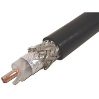 Belden 7733A Plenum RG-8/U Low Loss 50 Ohm Cable - Black - 1000 Foot