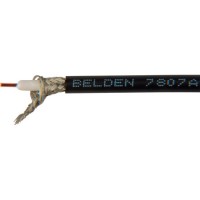 Belden 7807A Low Loss LMR200 Type 17 AWG 50 Ohm Coax Cable - Black - 1000 Foot