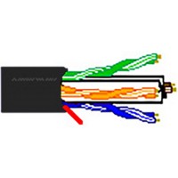 Belden 7851A 23 AWG Bonded Pair DataTwist Cat6E & 4PRB Cable 1000 Ft Black