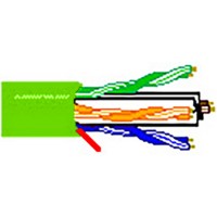 Belden 7851A 23 AWG Bonded Pair DataTwist Cat6E & 4PRB Cable 1000 Ft Green