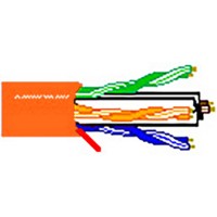 Belden 7851A 23 AWG Bonded Pair DataTwist Cat6E & 4PRB Cable 1000 Ft Orange