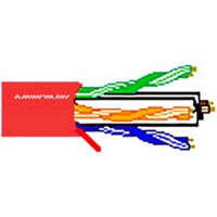 Belden 7851A 23 AWG Bonded Pair DataTwist Cat6E & 4PRB Cable 1000 Ft Red