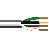 Belden 8444 Non-Paired - Four-Conductor 22 AWG Control Cable-Chrome-1000 Foot