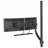 Chief K1P22HB Kontour K1P Dynamic Pole Mount Dual Monitor Array- Black