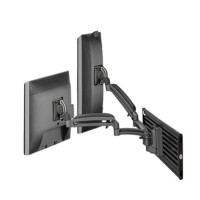 Chief K1S220B Kontour K1S Dynamic Slatwall Mount - 2 Monitors  Black