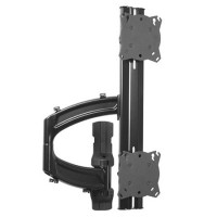 Chief K4W120B Kontour K4 1x2 Vertical Depth-Adjustable Wall Mounted - Black