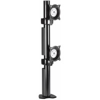 Chief KTC230B Dual Monitor Vertical Desk Clamp Mount - Black