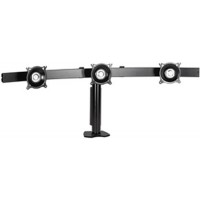 Chief KTC320B Triple Monitor Horizontal Desk Clamp Mount - Black