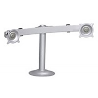 Chief KTG220S Dual Monitor Horizontal Grommet Mount - Silver