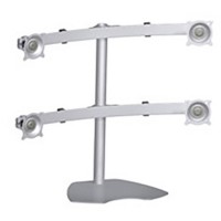 Chief KTP445S Widescreen Quad Monitor Table Stand - Silver