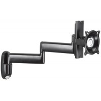 Chief KWD130B Dual Arm Wall Mount with Height Adjustment Single Monitor Black