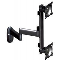 Chief KWD230B Dual Arm Wall Mount - Vertical Dual Monitor - Black