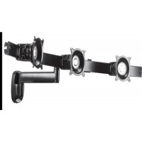 Chief KWD320B Dual Arm Wall Mount - Triple Monitor - Black