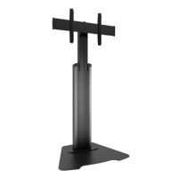 Chief LFAUS Large FUSION Manual Height Adjustable Floor AV Stand - Silver