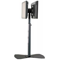 Chief MF26000S Medium Flat Dual Display Floor Stand without Interface-Silver