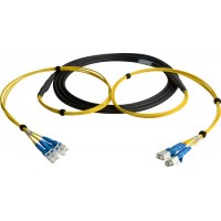 Camplex CMX-TS04LC-0010 4-Channel LC Singlemode Fiber Optic Tactical Snake 10ft