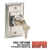 Draper 121018 3-Position Key Control Switch KS-3 (110 V)