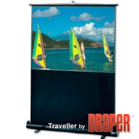 Draper 230119 16:9 HDTV Traveller 73in Diagonal Matte White