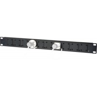 Camplex HF-1RU-10X 1RU 10-Position Universal SMPTE Feedthru Panel