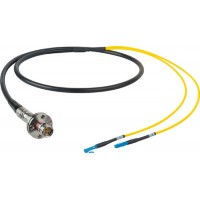 Camplex LEMO FMW to Duplex LC In-Line Fiber Optic Breakout Cable - 6 Foot