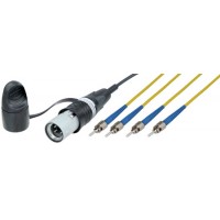 Camplex opticalCON LITE QUAD to Four ST Singlemode Fiber Optic Tactical