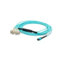 AddOn 1m OM3 Aqua Duplex Fanout Cable  