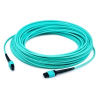 AddOn 15m OM3 Aqua Duplex Patch Cable  