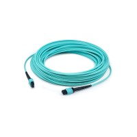 AddOn 20m OM4 Aqua Duplex Patch Cable  