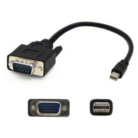 AddOn 5PK 3.0ft MDP to VGA M/M Adapter  