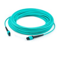 AddOn 30m OM3 Aqua Duplex Patch Cable  